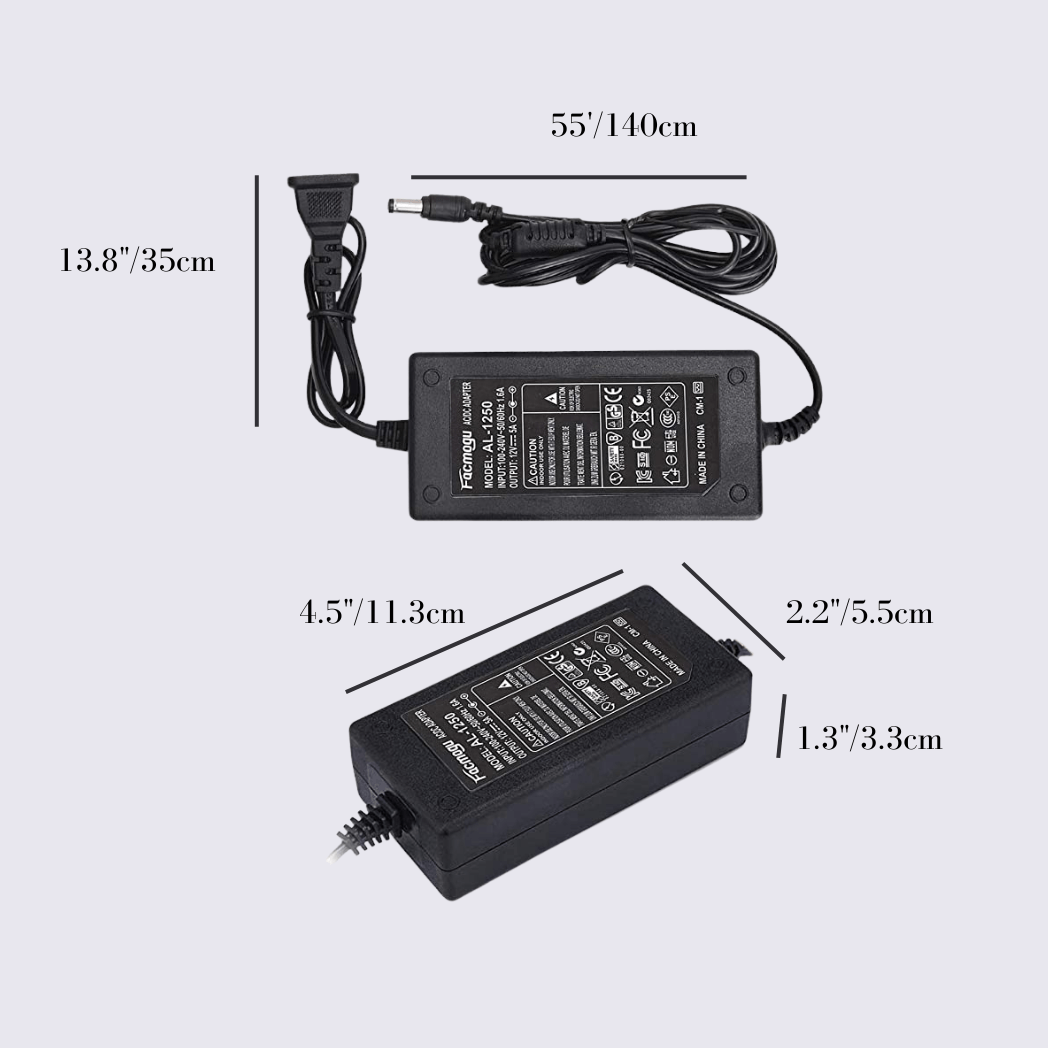 OMEGA Bright LED Light Therapy Power Adapter – Replacement for Photon Device