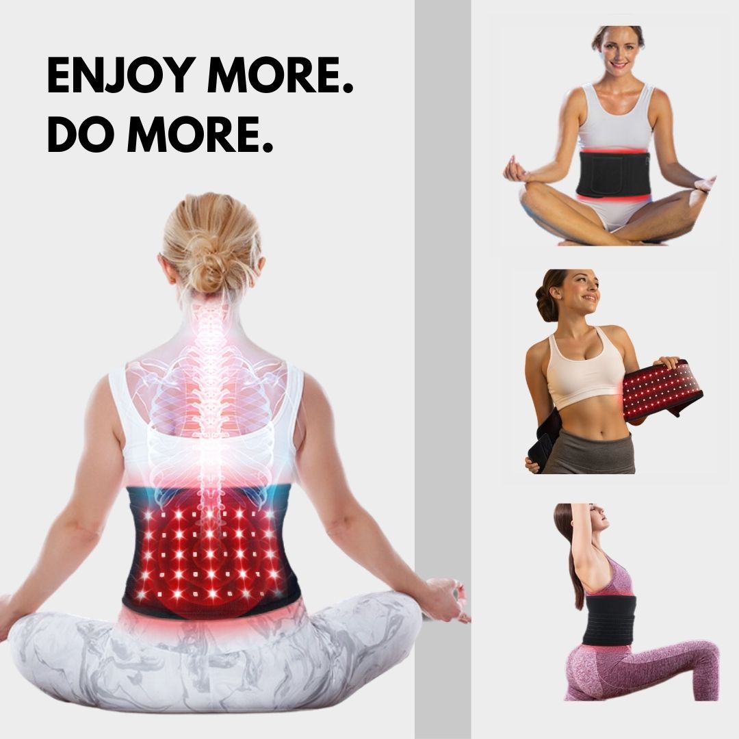 LED red light and near infrared therapy belt