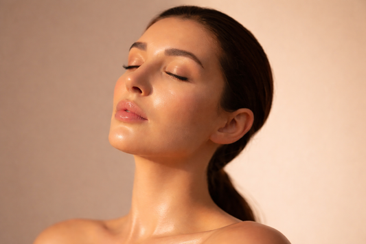 Woman with glowing, radiant skin representing healthy complexion and skin vitality