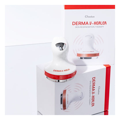 O’Melon Derma-V Healer device packaging and included accessories