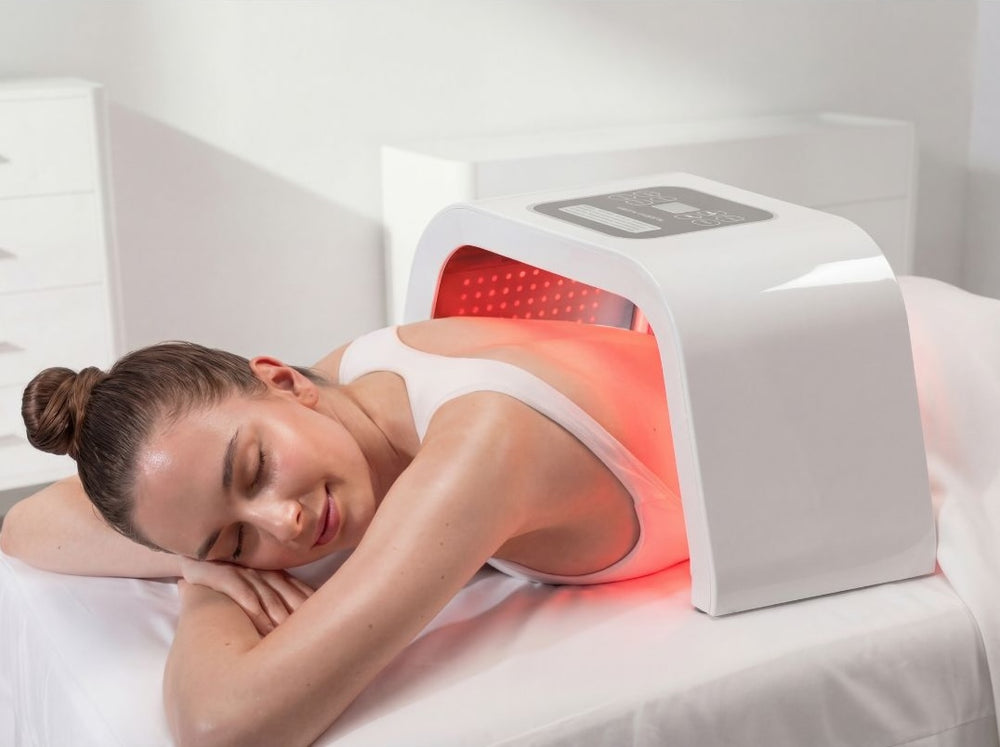 Clinical-grade Omega LED light therapy treatment
