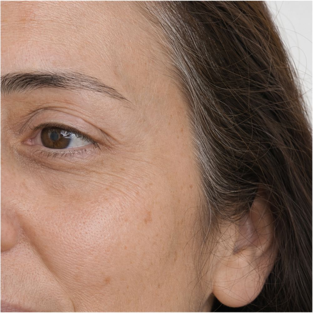 After consistent treatment of LED light therapy