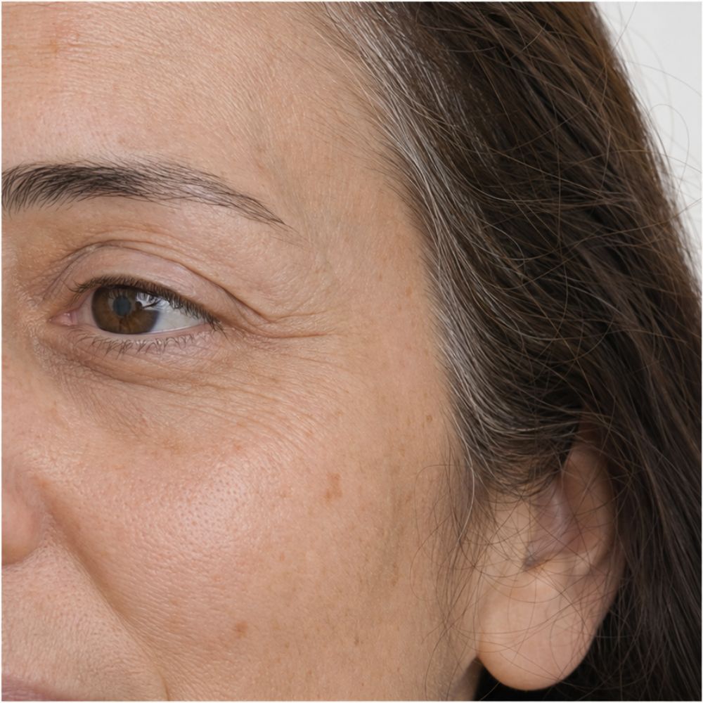 Before treatment of fine lines