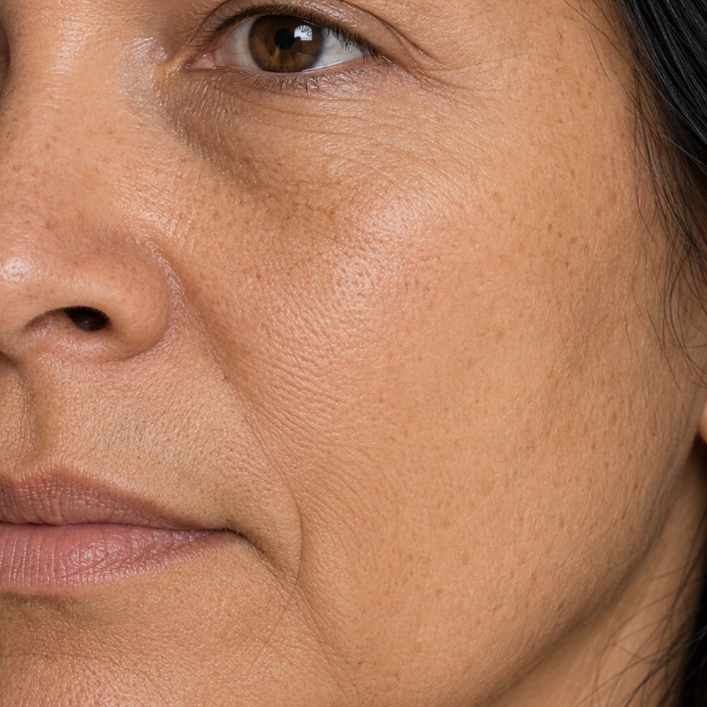 After consistent treatment of LED light therapy