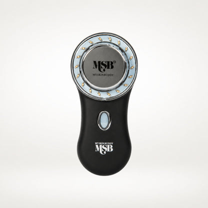 An MSB MySkinBuddy handheld beauty device in black 