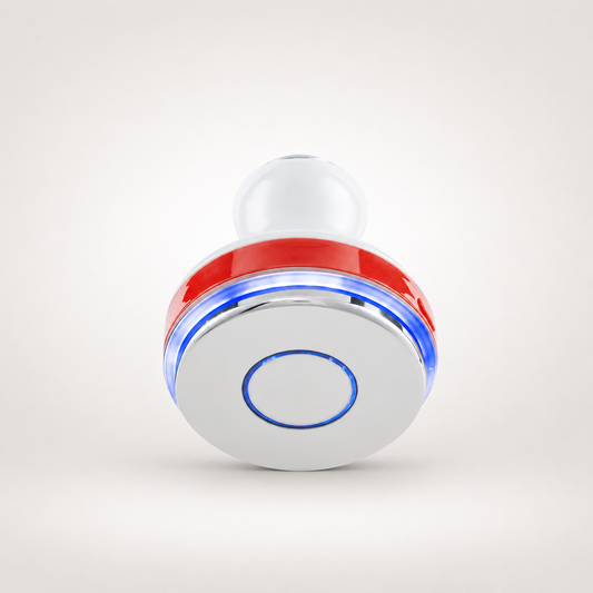 O’Melon Derma-V Healer LED treatment head close-up showing light ring